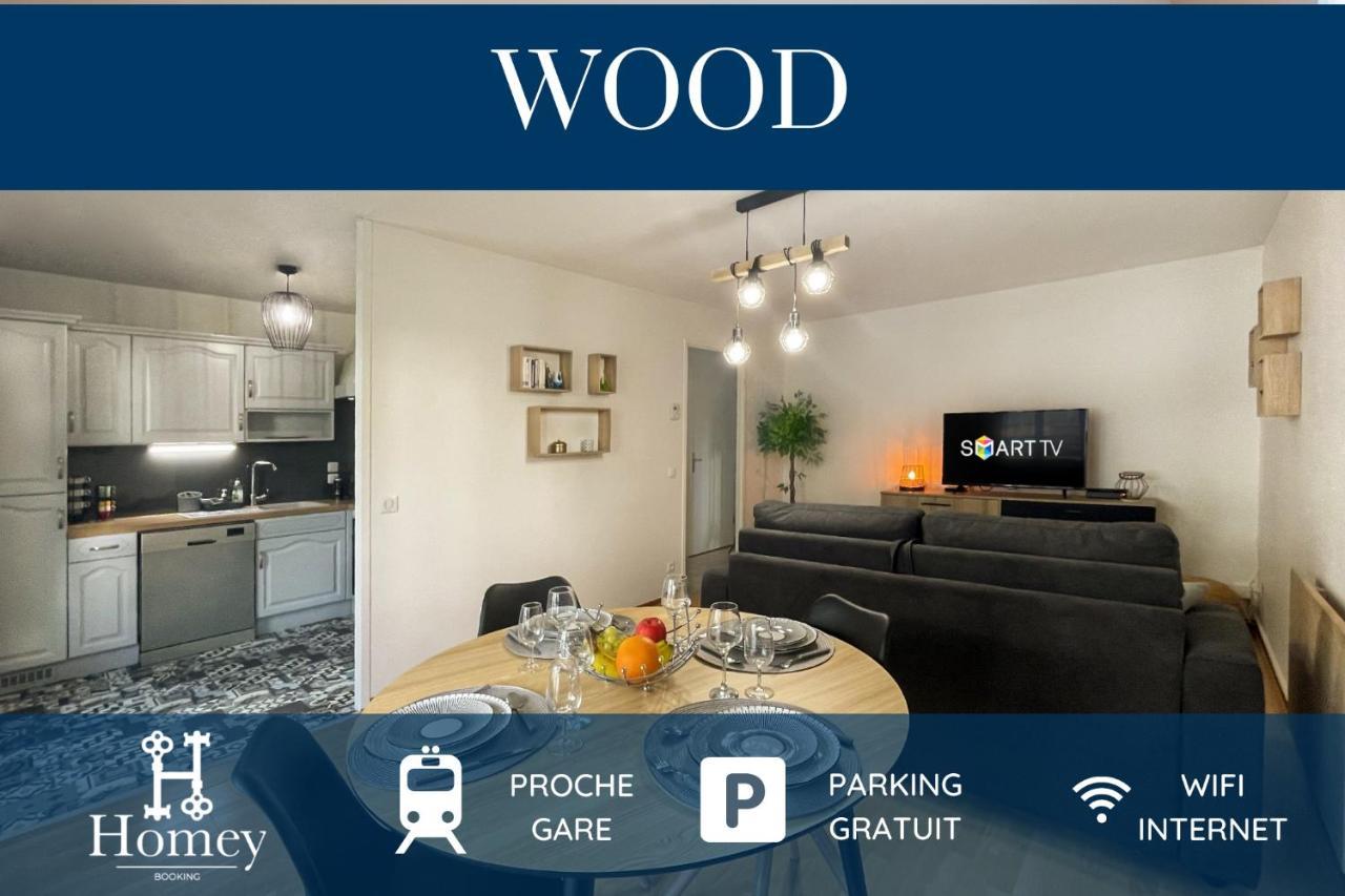 Homey Wood - New - Appartement Avec Une Chambre - Parking Prive Gratuit - Balcon Prive - A 5 Min De La Gare Pour Rejoindre Geneve Annemasse Εξωτερικό φωτογραφία